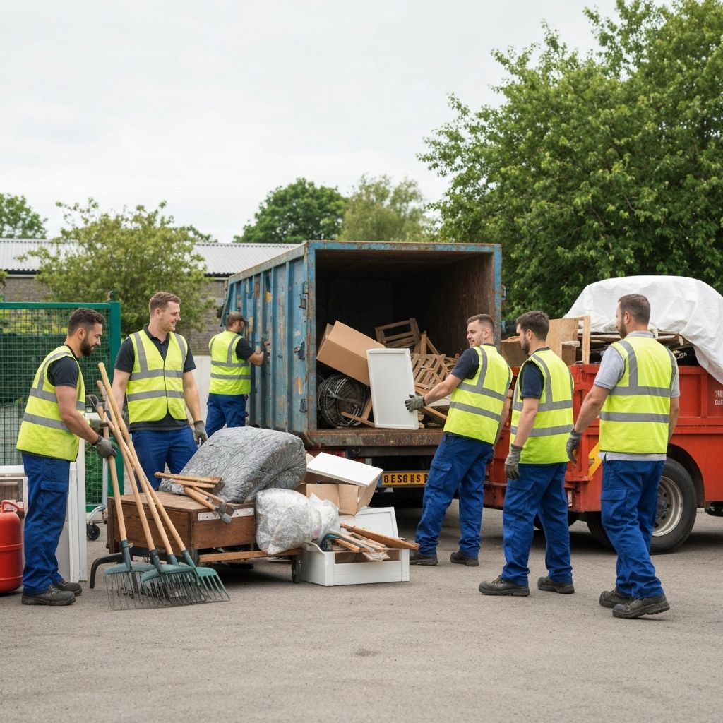 Waste clearance in action